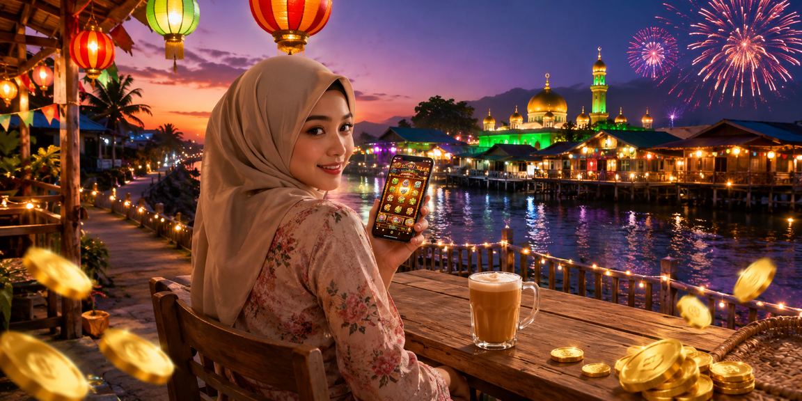 Pemain mengakses permainan meja kasino melalui telefon pintar di Malaysia